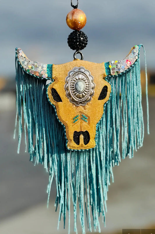 Aztec Bull Skull with Concho - Medium Sized Car Scent