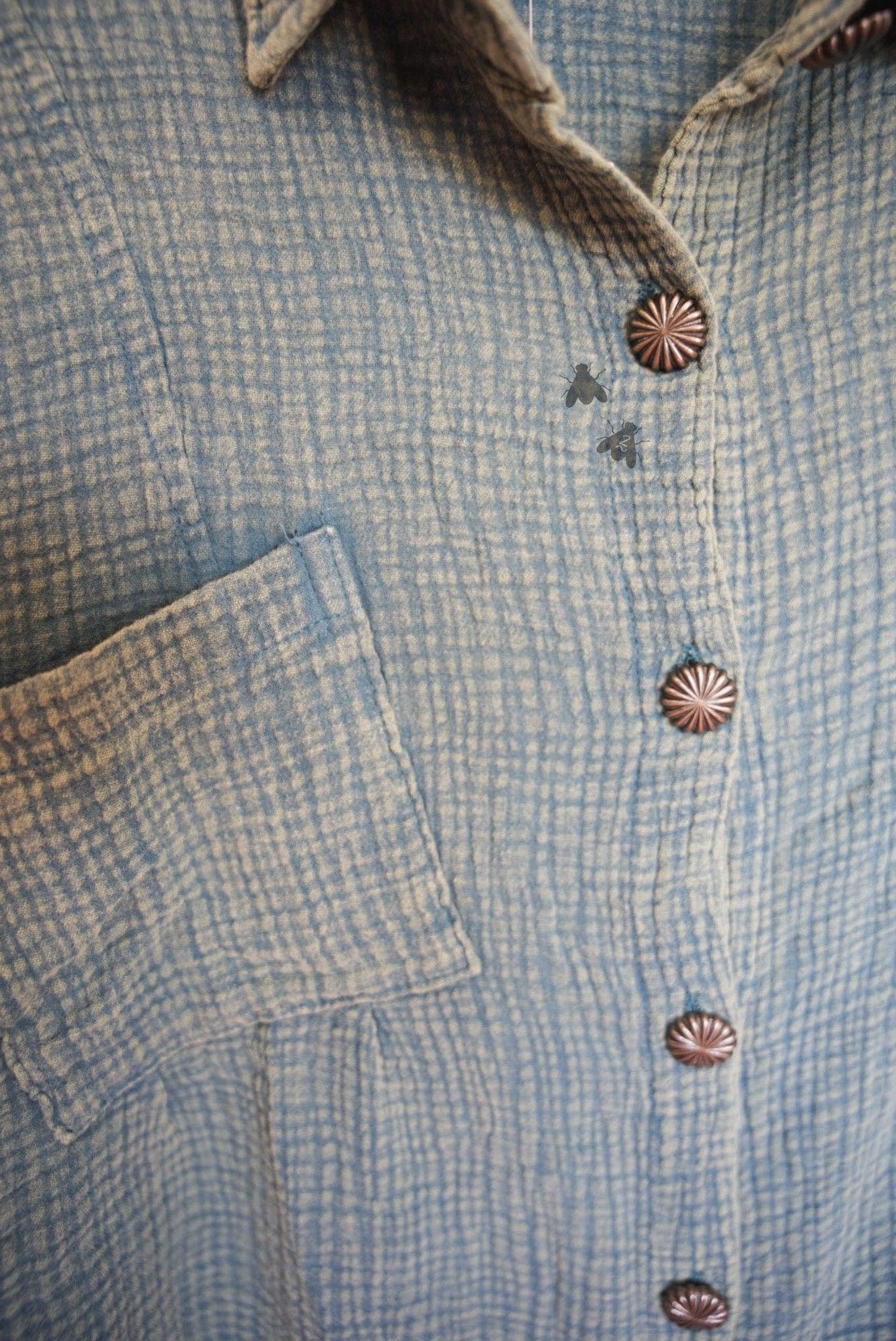 ACRES BUTTON UP* TEAL