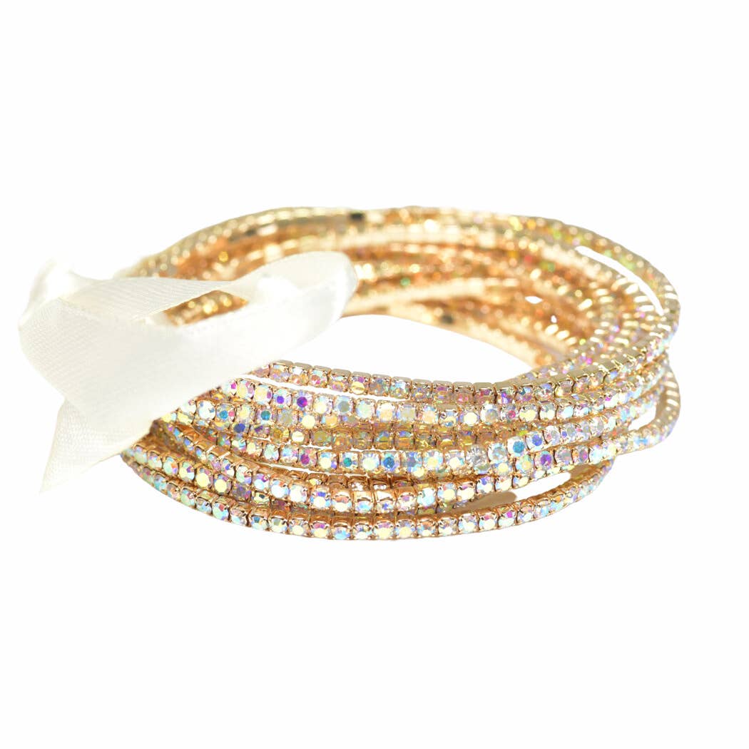 Crystal Rhinestone Stretch Bracelet