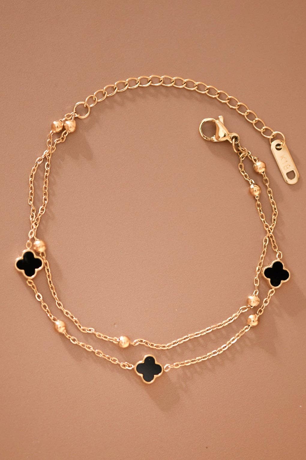 18K Gold Plated Waterproof Stainless Steel Chain Bracelet - 7717