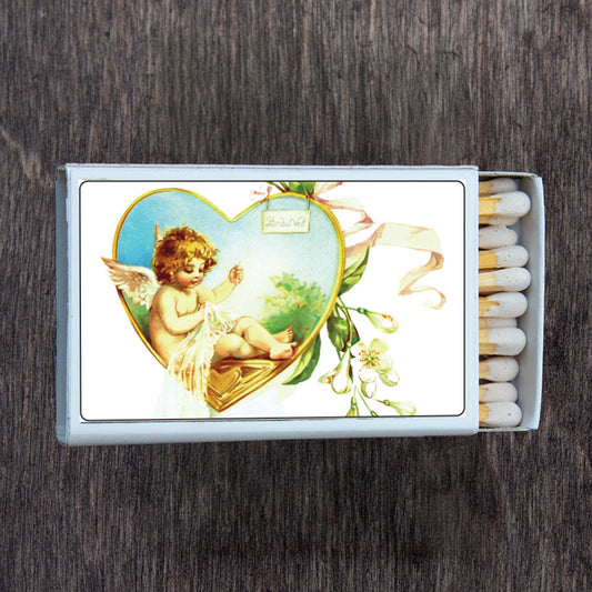 Angel in Heart Matchbox • Decorative Matches • Candle Acc