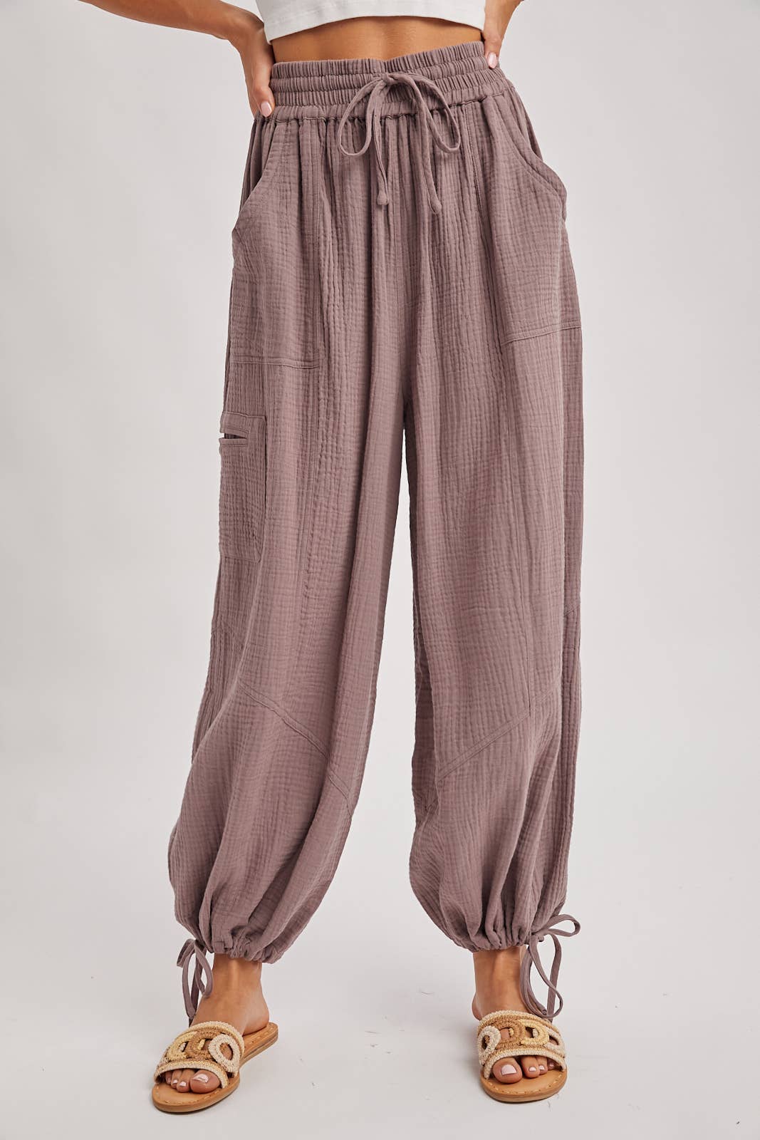 JOGGER HAREM DRAWSTRING PANTS