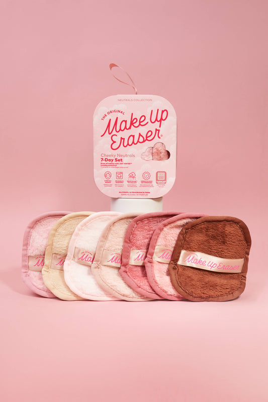 Sweet Cheeks MakeUp Eraser 7-Day Set | Blush/Pink Neutrals