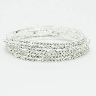 Rhinestone Line Stretch Bracelet