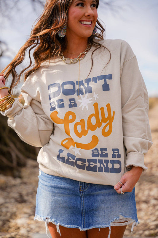 BE A LEGEND CREWNECK - SAND