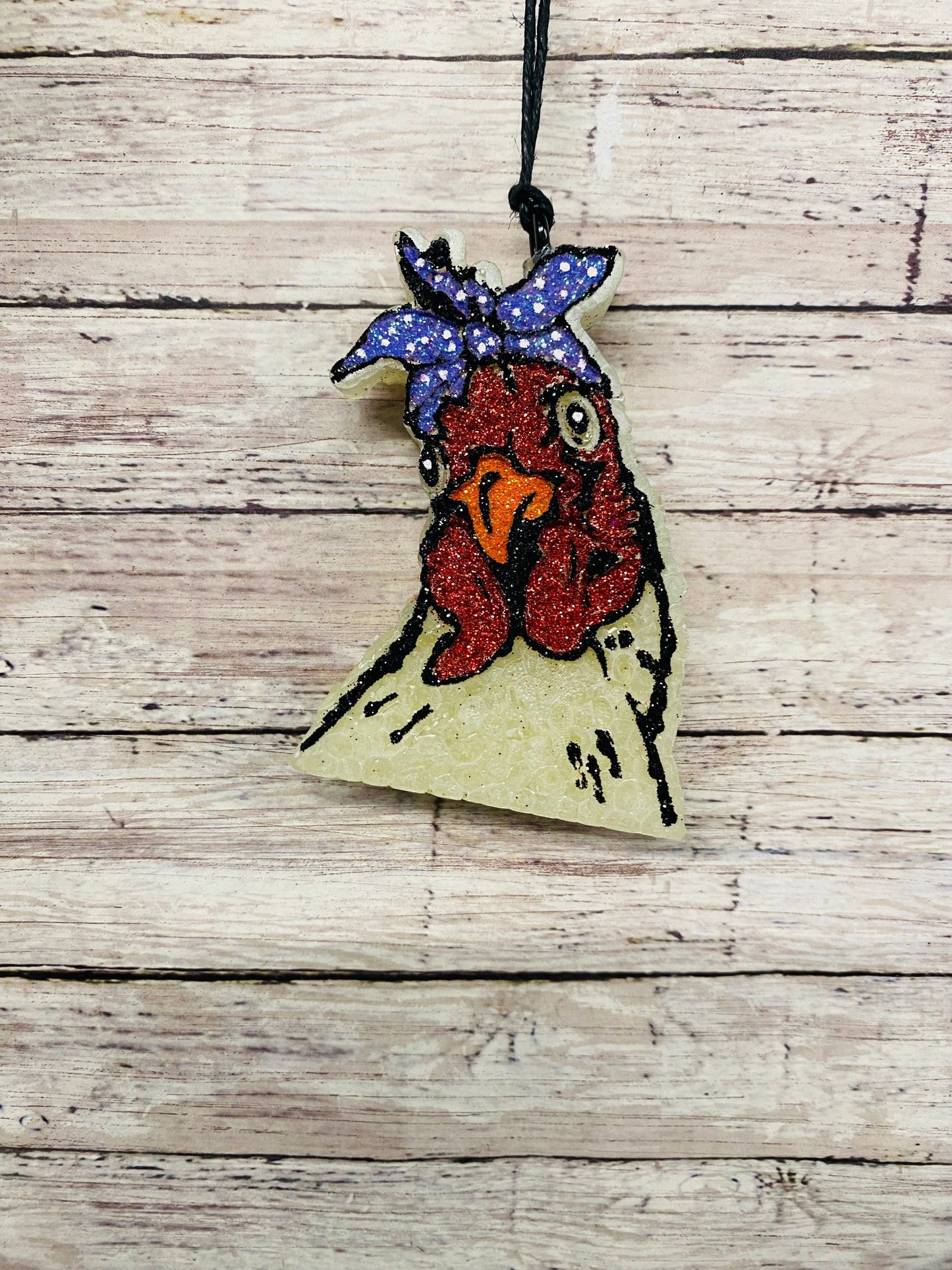Chicken with Bow Car Freshie/Car Scent/Air Freshener