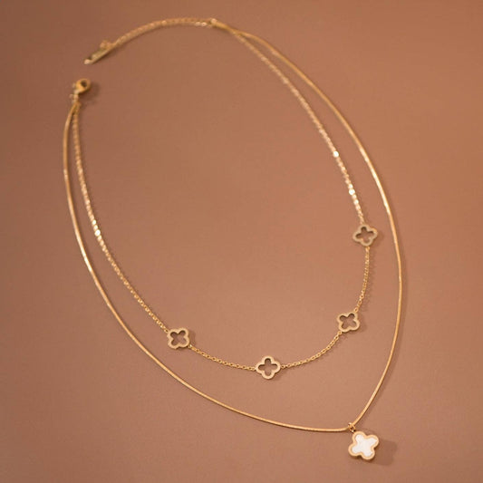 18K Gold PVD Plated Waterproof Stainless Steel Chain Necklace - 7759