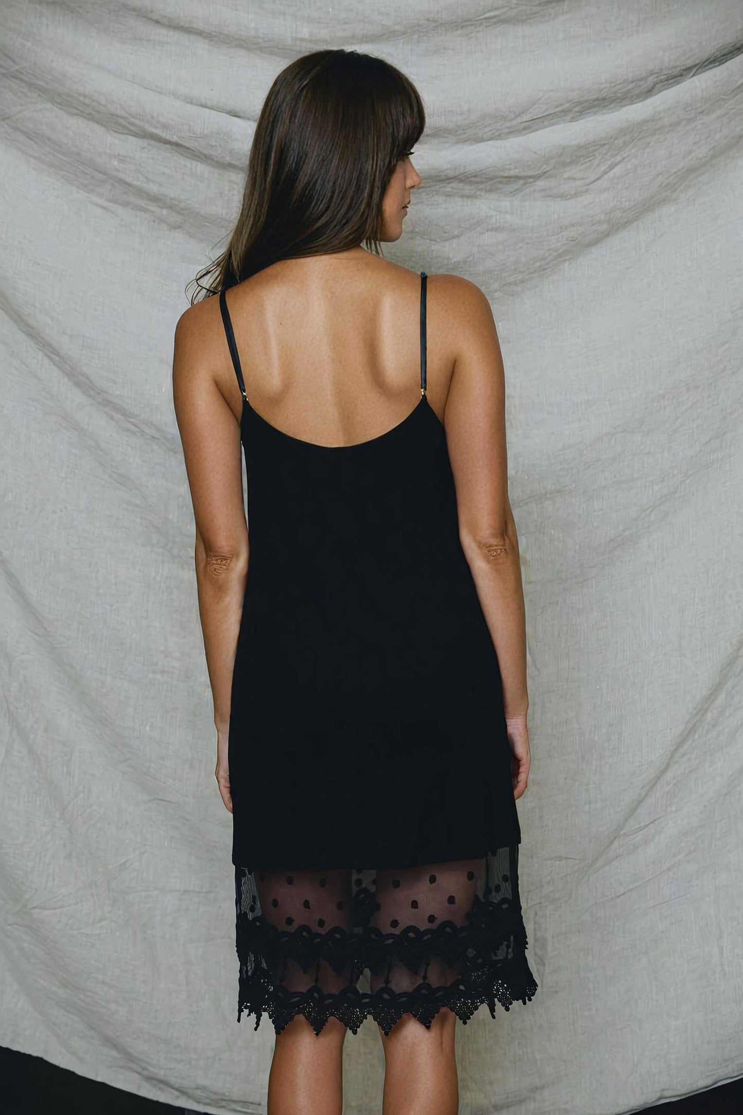 🌼 Adjustable Strap Tank Slip - Breathable & Comfortable: Black Prepack