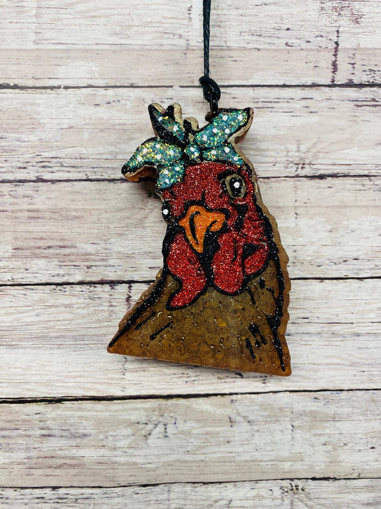 Chicken with Bow Car Freshie/Car Scent/Air Freshener