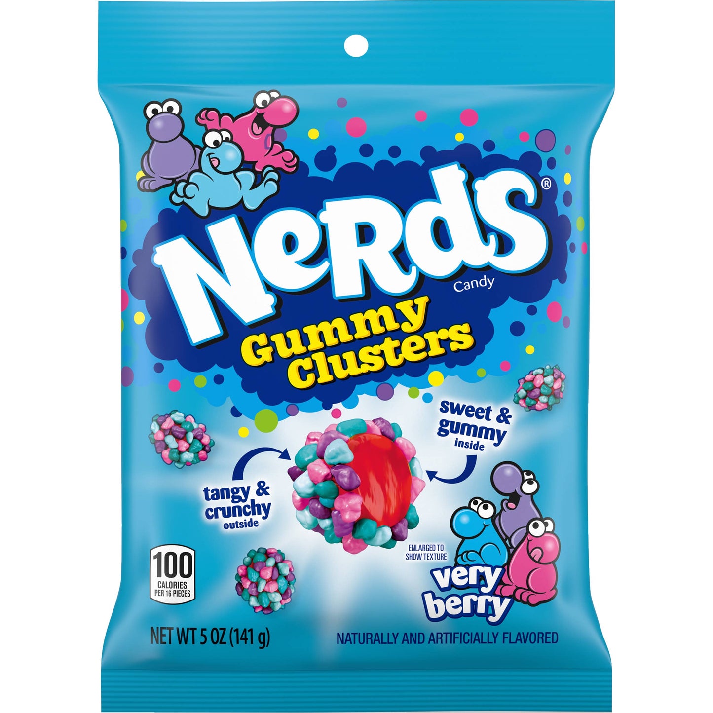 Nerds Gummy Clusters Very Berry 5oz Bag,