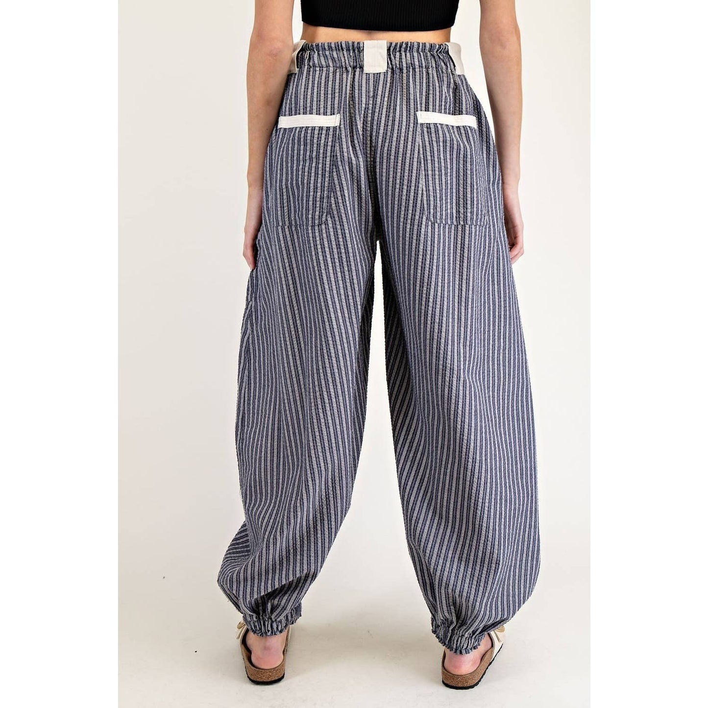 Striped jogger pants