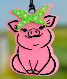 Sitting Pig Car Freshie/Car Scent/Air Freshener/Western
