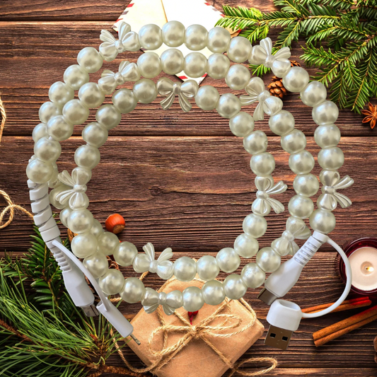 Bows Pearl Beaded 4-in-1 Charger