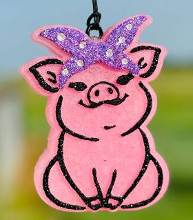 Sitting Pig Car Freshie/Car Scent/Air Freshener/Western