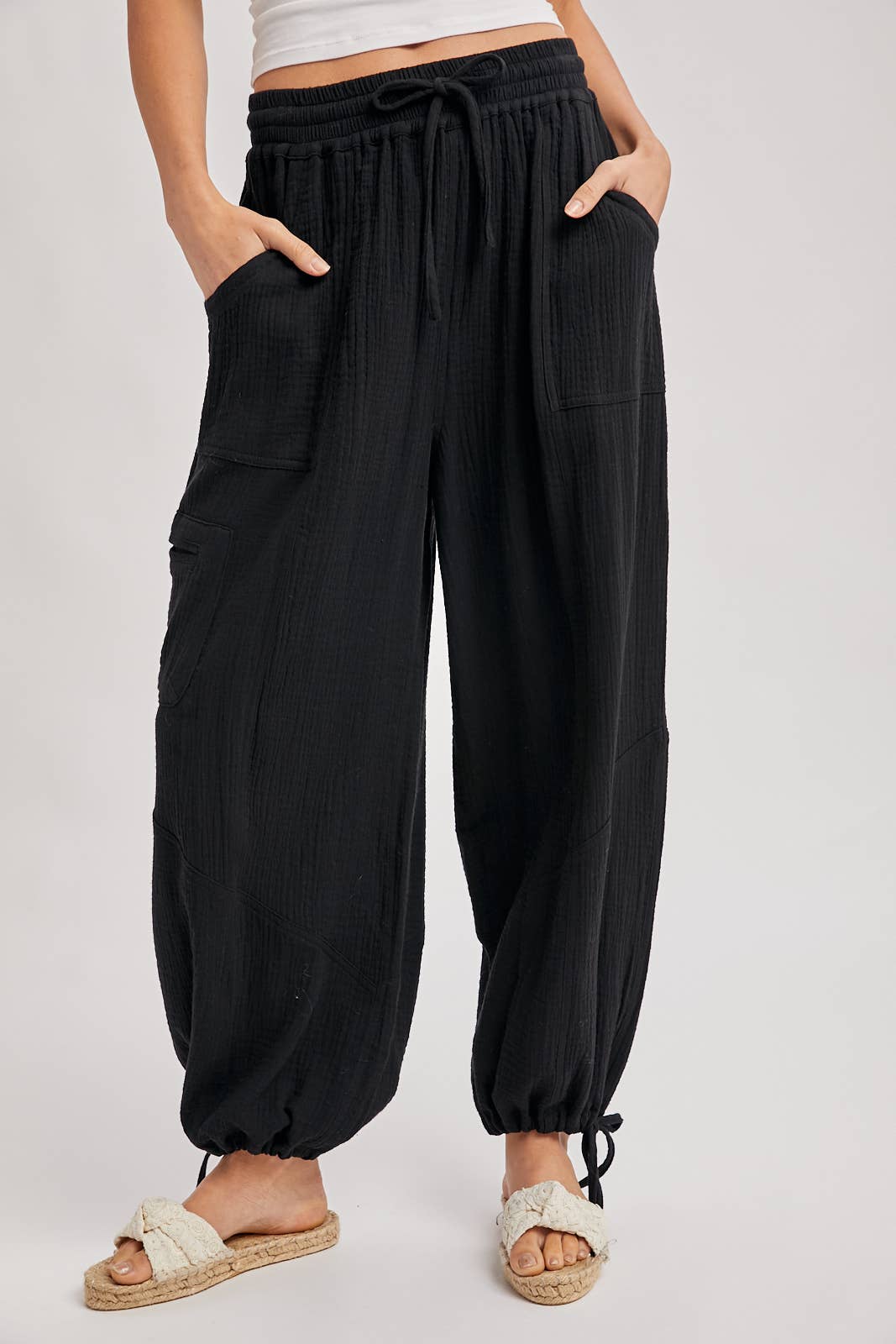 JOGGER HAREM DRAWSTRING PANTS