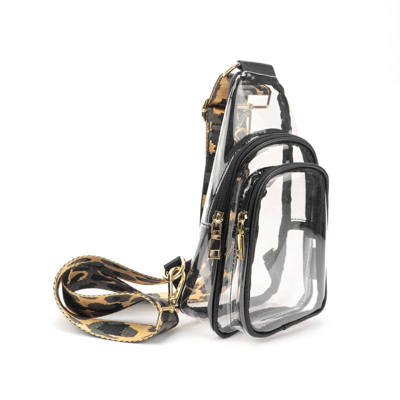 Clear Riley Sling | Choose Your Strap: Gold / Desert Boho