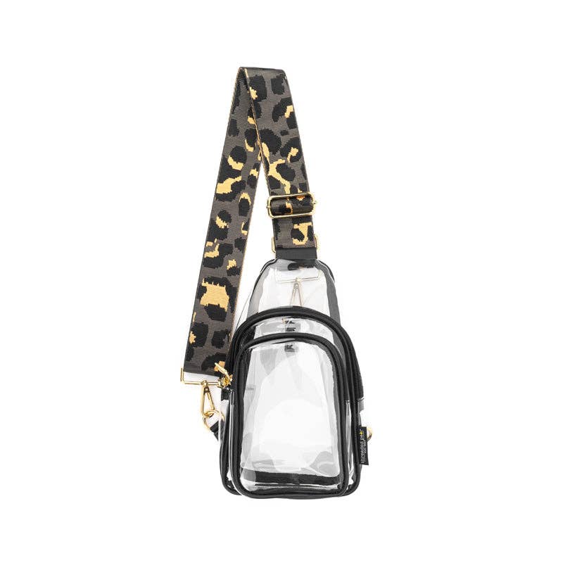 Clear Riley Sling | Choose Your Strap: Gold / Desert Boho