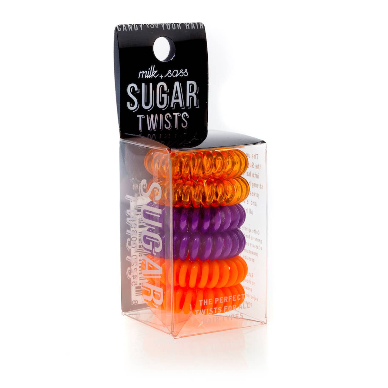 SUGAR TWISTS coil hair ties orange bossom