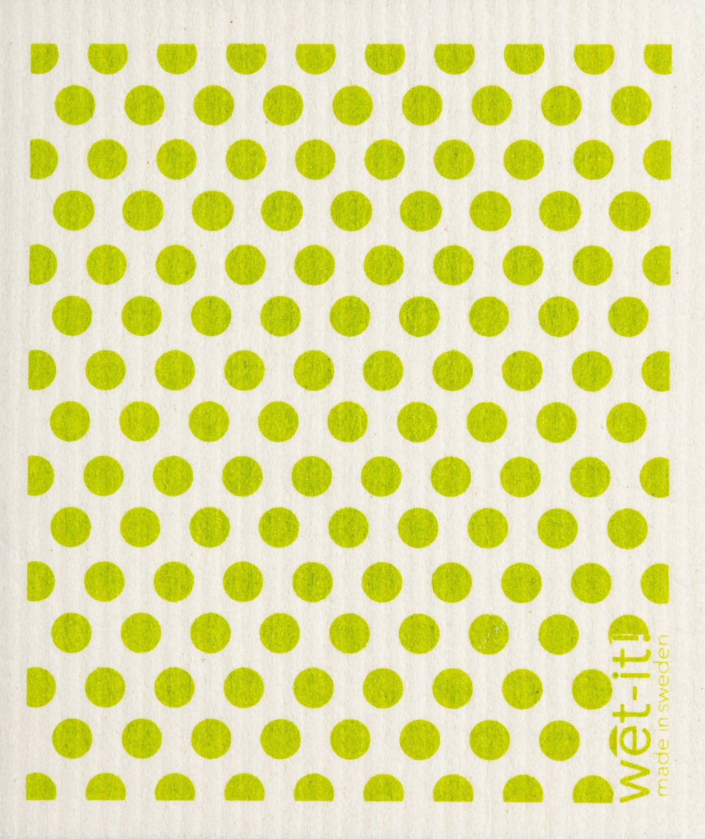 Dots and Dots Green Swedish Cloth