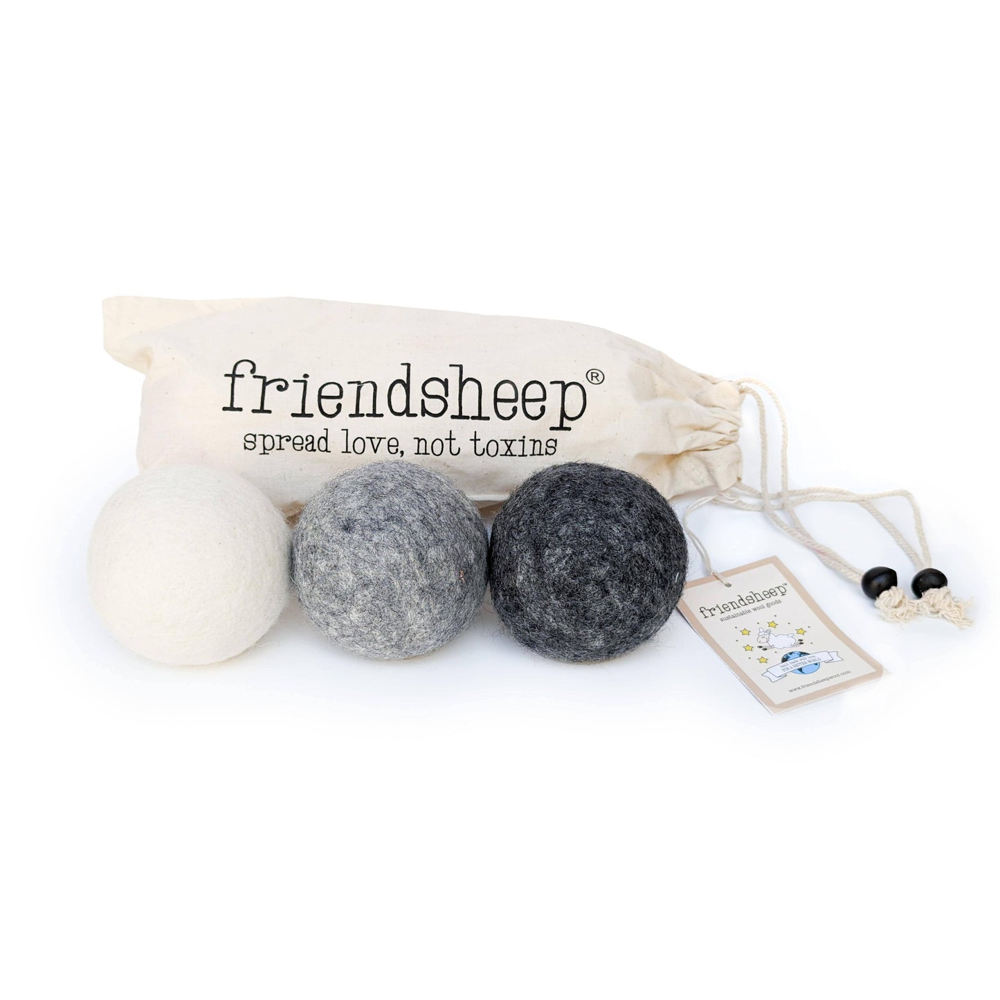 Grey Mix Trio Eco Dryer Balls - Set of 3