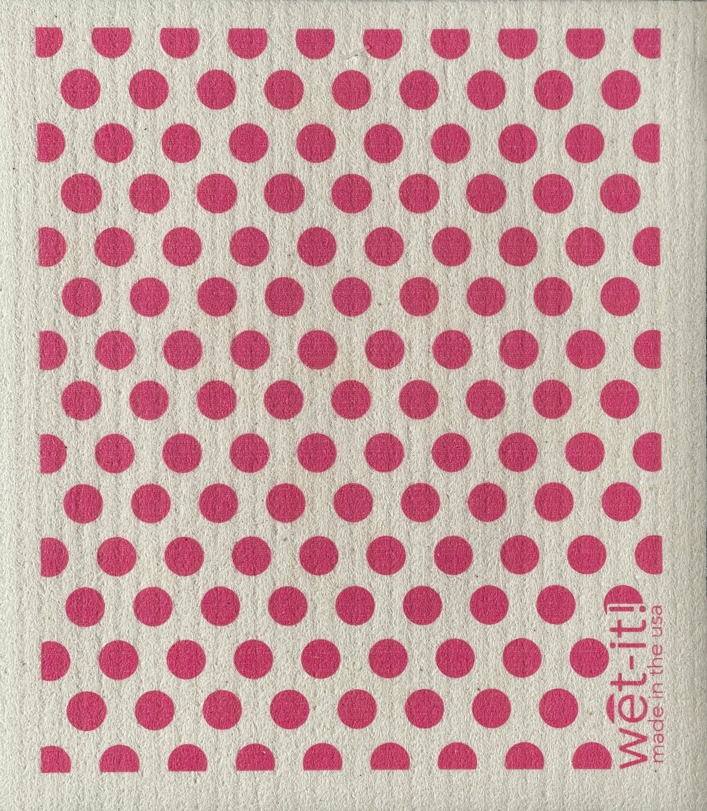 Dots and Dots Pink Swedish Cloth