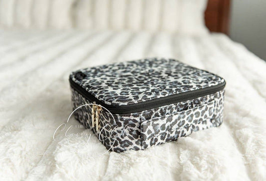 Mega Makeup Case - Black Leopard RTS