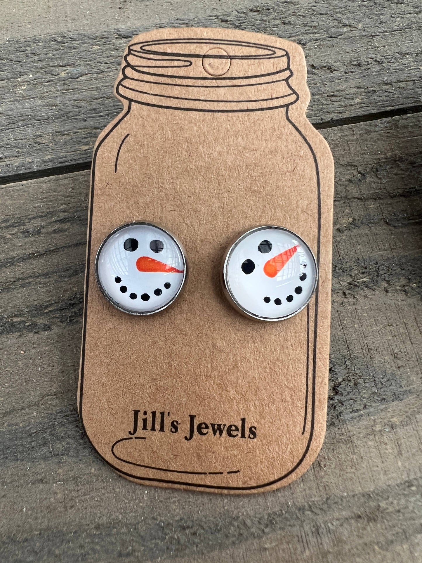 Snowman  Stud Earrings