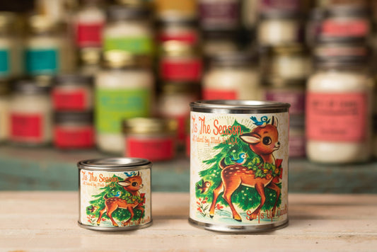Tis the Season Paint Can Candle - Vintage Collection: Pint (16oz)