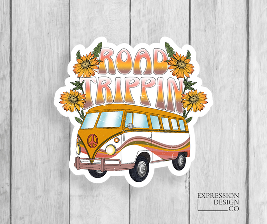 Road Trippin Vinyl Sticker