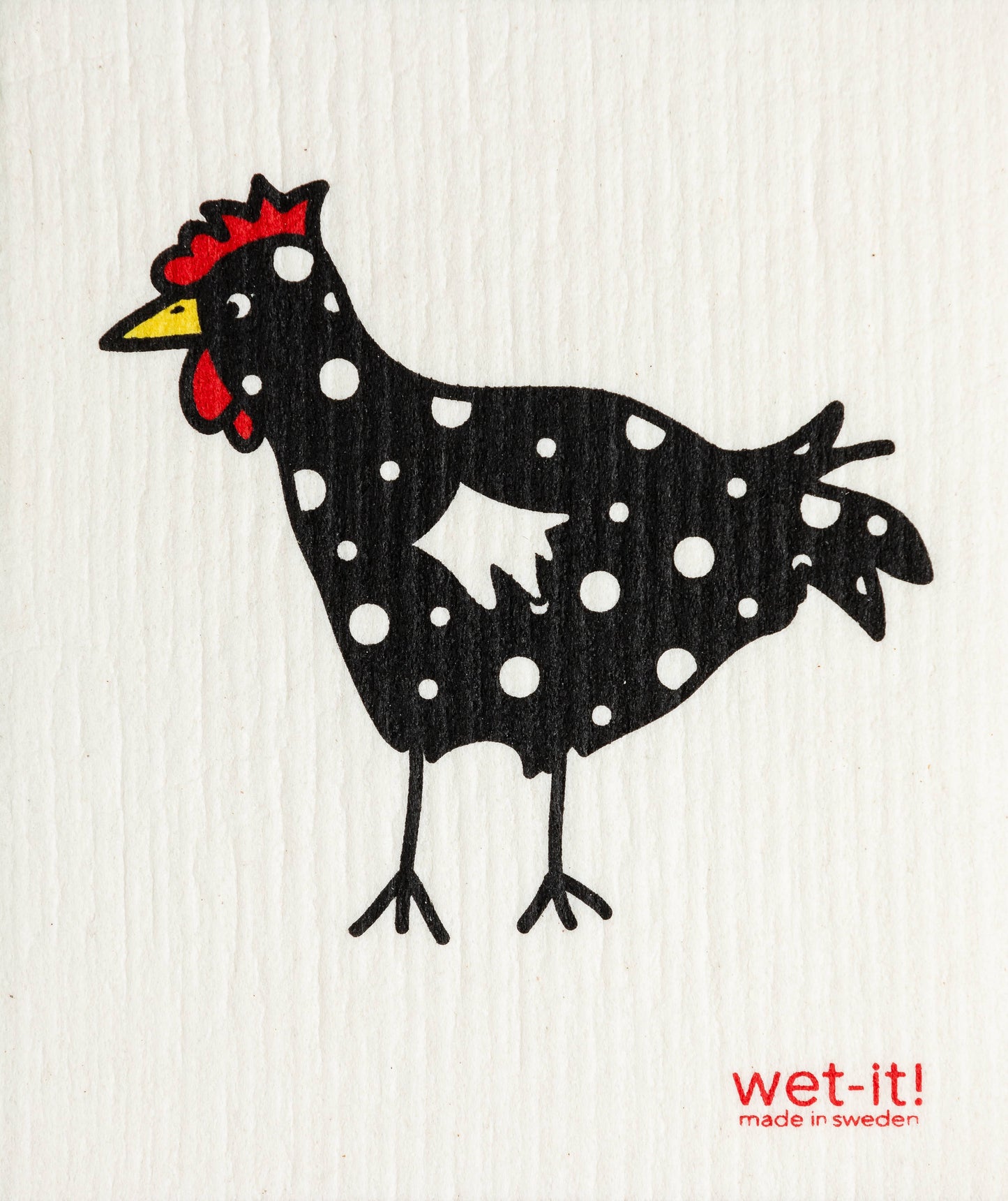 Spotted Black Chicken Swedish Cloth