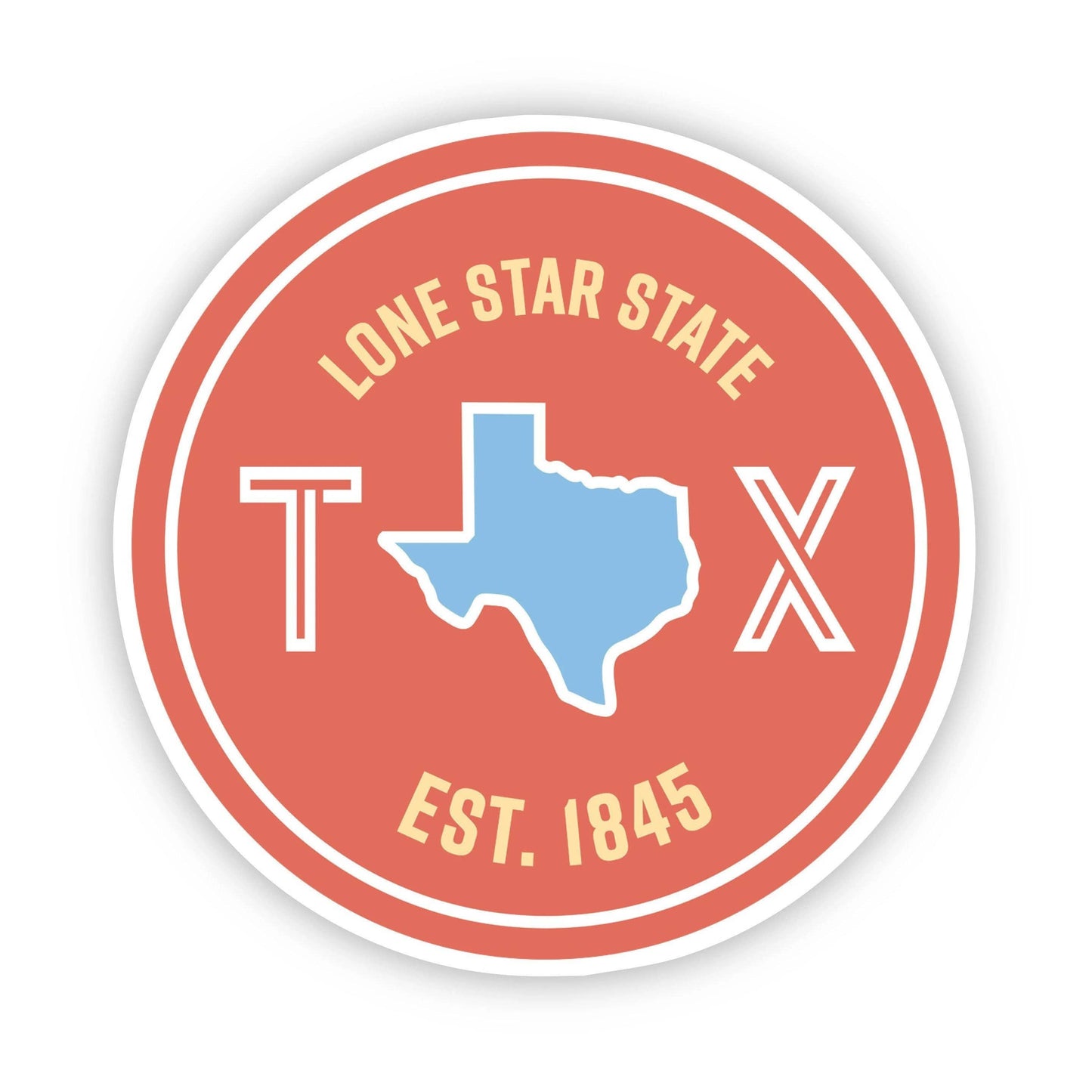 Lone Star State Texas Sticker