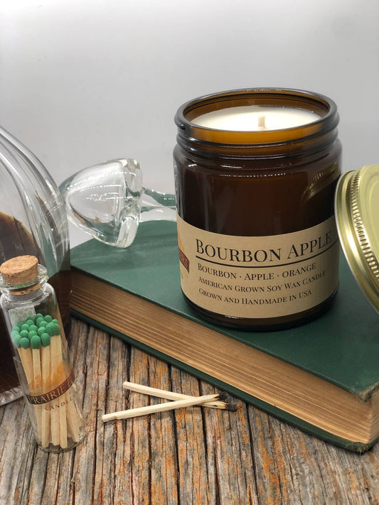 Bourbon Apple Soy Wax Candle