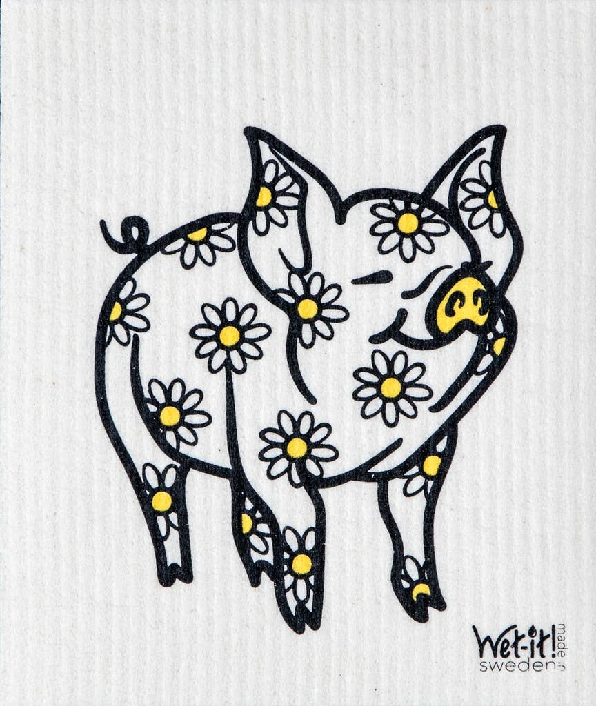 Daisy Pig Swedish Cloth