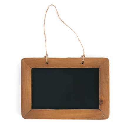 Rectangular Wood Hanging Chalkboard