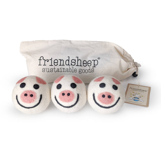 Pig Trio Eco Dryer Balls - Set of 3