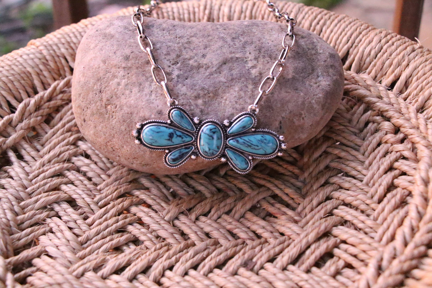 TURQuois STONE  HALF CONCHO